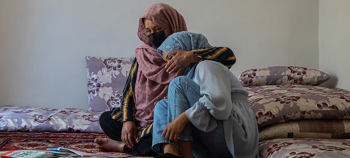 Young women in Afghanistan are prevented from going to school.