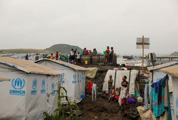 More than 71,000 people who have fled conflict have been living in the Lushagala site in the eastern DR Congo.