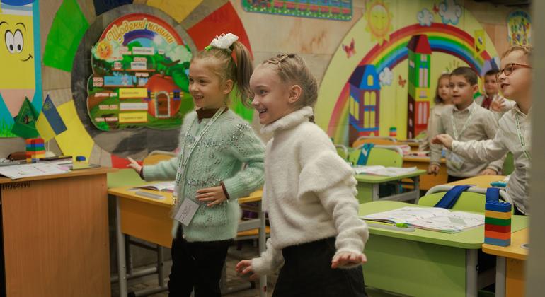 Underground school in Kharkiv, Ukraine. (file)
