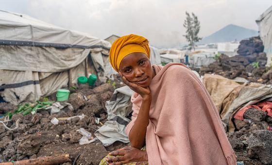 Timusifu is one of around 700,000 people who fled Goma.