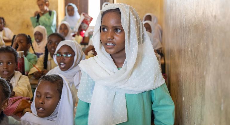 Wisam is among many children returning to school in Port Sudan amid the ongoing war.