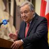 UN Secretary-General António Guterres briefs reporters on the situation in the Middle East. (Archive)