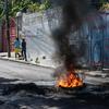 People walk through Turgeau district, one of the neighbourhoods of Haiti's capital, Port-au-Prince, most affected by gang violence.