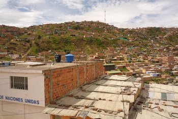 The city of Soacha just outside the Colombian capital Bogota. 