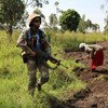 Female engagement patrol conducted from Mavivi to Muzambayi in Beni by female personnel of South African Contingent of COB Mavivi, MONUSCO on 07 March 2018.