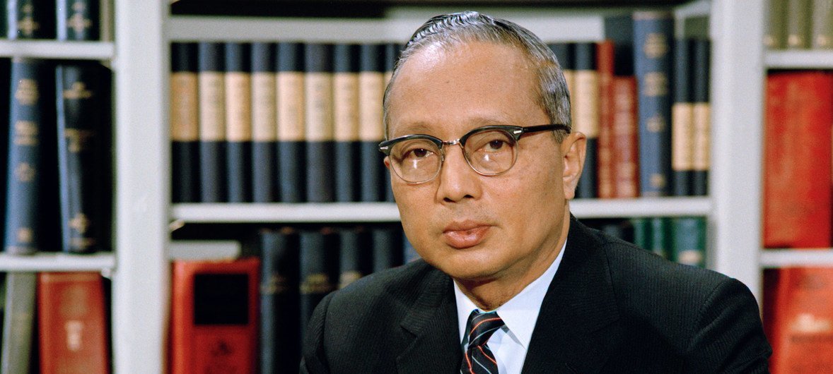 U Thant, the third Secretary-General of the Manshet. 